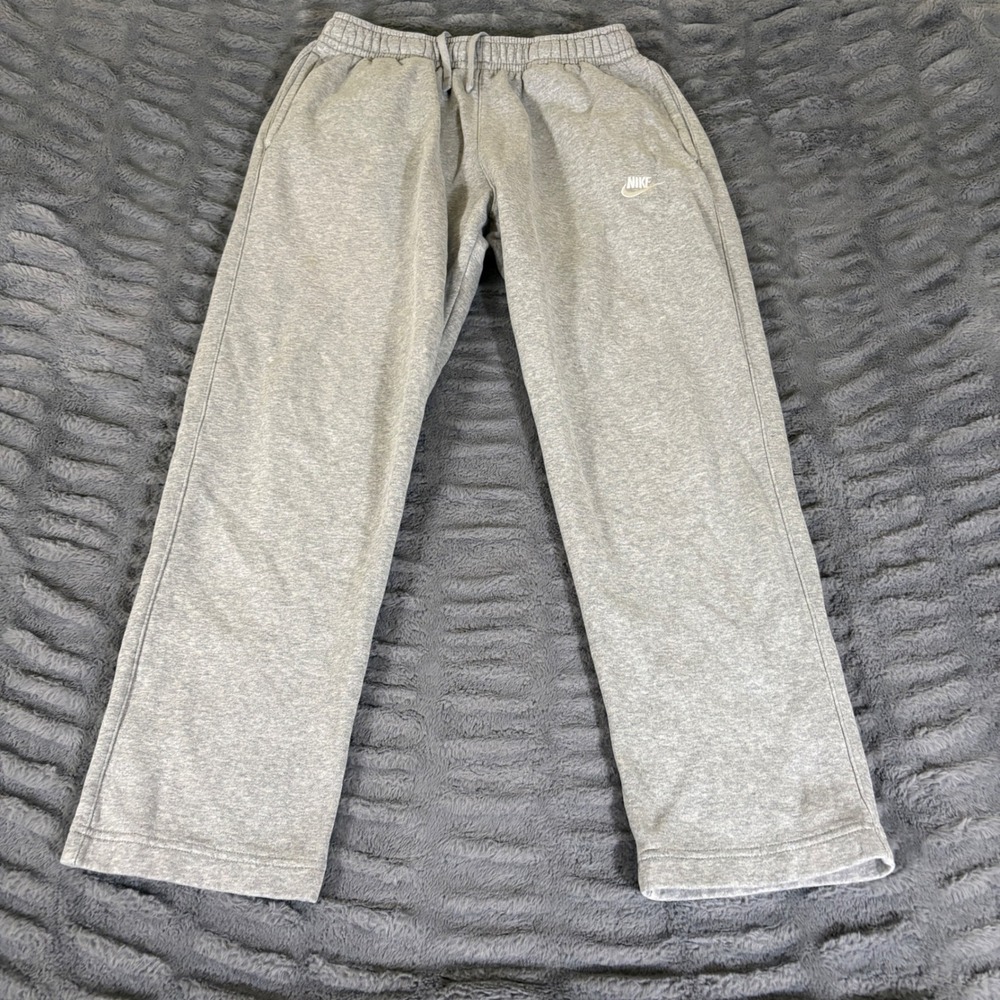 Nike Sportswear Club Fleece Straight Leg Sweatpants Grey BV2707-063 Mens Medium